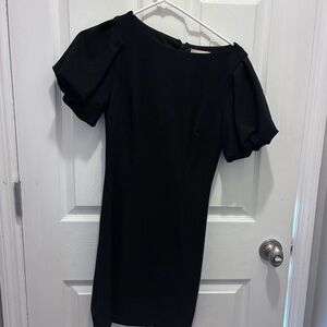 Altar'd State Black Puff Sleeve Dress